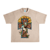 French Oak leopard cross  sunflower Urban Heavy Tee - JahusDesignShop