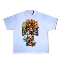 Grape Ice leopard cross  sunflower Urban Heavy Tee - JahusDesignShop