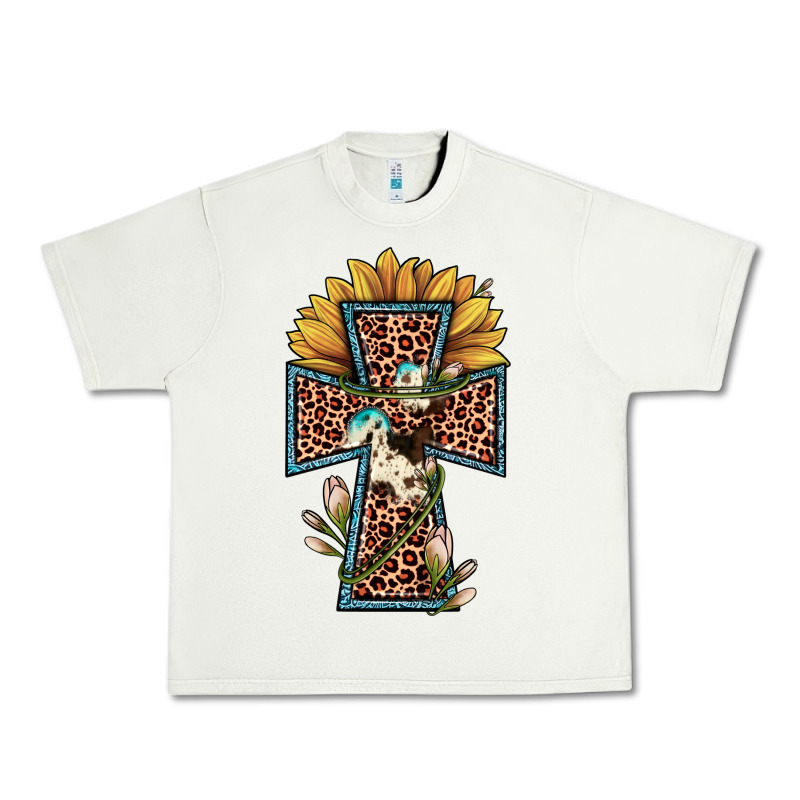 Leopard Cross  Sunflower Urban Heavy Tee by JahusDesignShop | Teevron