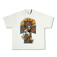 Pistachio leopard cross  sunflower Urban Heavy Tee - JahusDesignShop