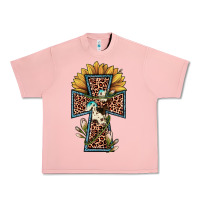Salmon leopard cross  sunflower Urban Heavy Tee - JahusDesignShop