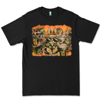 Black camouflage bunny background Premium Tee - BarkalooDesign