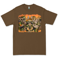 Cacao camouflage bunny background Premium Tee - BarkalooDesign