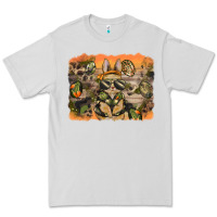 Dove Grey camouflage bunny background Premium Tee - BarkalooDesign