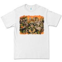 White camouflage bunny background Premium Tee - BarkalooDesign