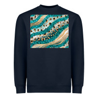 Navy turquoise glitter Heavyweight Sweatshirt - JahusDesignShop
