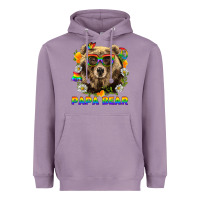 Lavender Papa Bear Pride LGBTQ+ Heavyweight Hoodie - BundleAndBundleShop