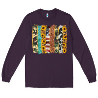 Plum western brushstroke Long Sleeve Tee - AdoDesignShop