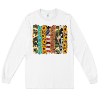 White western brushstroke Long Sleeve Tee - AdoDesignShop