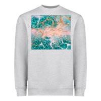 Heather Grey turquoise glitter Heavyweight Sweatshirt - JahusDesignShop