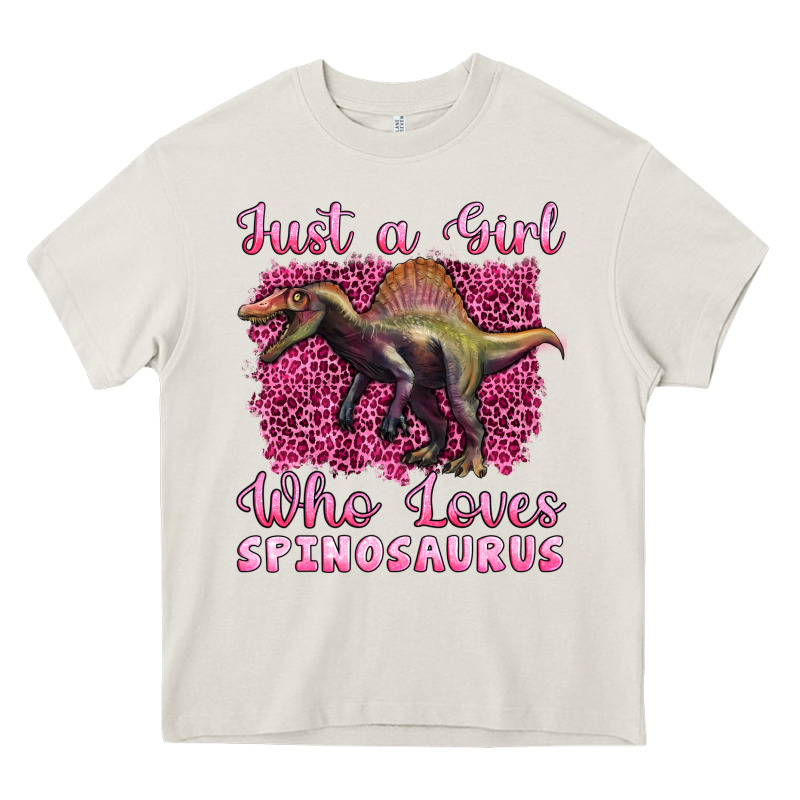 Just A Girl Who Loves Baby Spinosaurus Heavy Core Tee by Artiststas | Teevron