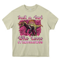 Mossy just a girl who loves baby spinosaurus Heavy Core Tee - Artiststas