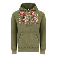 Vintage Olive three up theree down Vintage Hoodie - RacoonDesign