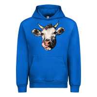 Cobalt Cow Urban Hoodie - HowdyJamesFarm