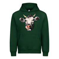 Forest Green Cow Urban Hoodie - HowdyJamesFarm