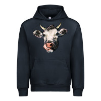 Navy Cow Urban Hoodie - HowdyJamesFarm
