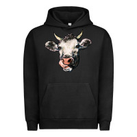 Pigment Black Cow Urban Hoodie - HowdyJamesFarm