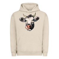Pigment French Oak Cow Urban Hoodie - HowdyJamesFarm