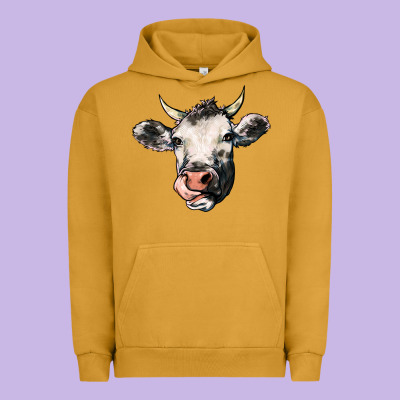 Cow Urban Hoodie Designed By Howdyjamesfarm