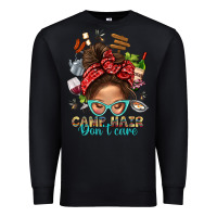 Black Camp Hair Dont Care Messy Bun Bbs Premium Sweatshirt - BundleAndBundleShop