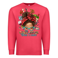 Cardinal Camp Hair Dont Care Messy Bun Bbs Premium Sweatshirt - BundleAndBundleShop