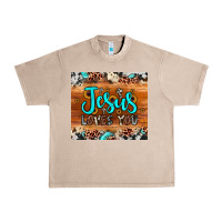 French Oak jesus loves you Urban Heavy Tee - JahusDesignShop