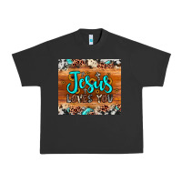 Pigment Black jesus loves you Urban Heavy Tee - JahusDesignShop