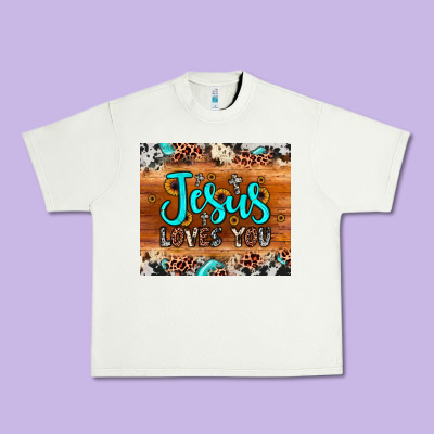 Jesus Loves You Urban Heavy Tee Designed By Jahusdesignshop