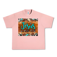 Salmon jesus loves you Urban Heavy Tee - JahusDesignShop