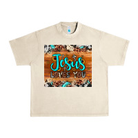 Sandshell jesus loves you Urban Heavy Tee - JahusDesignShop
