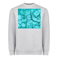 Heather Grey turquoise glitter Heavyweight Sweatshirt - JahusDesignShop