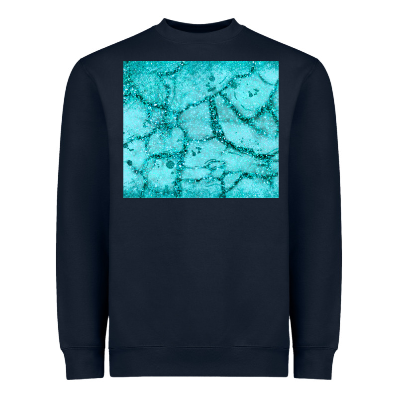 Turquoise Glitter Heavyweight Sweatshirt by JahusDesignShop | Teevron