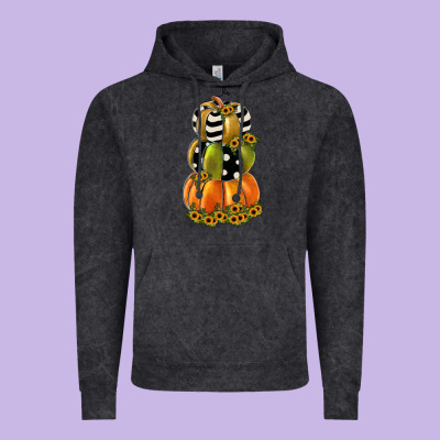 Pumpkin Polka Dot, Sunflower Vintage Hoodie Designed By Jahusdesignshop