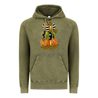 Vintage Olive pumpkin polka dot, sunflower Vintage Hoodie - JahusDesignShop
