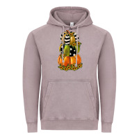 Vintage Zinc pumpkin polka dot, sunflower Vintage Hoodie - JahusDesignShop