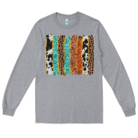 Heather Grey western brushstroke Long Sleeve Tee - AdoDesignShop