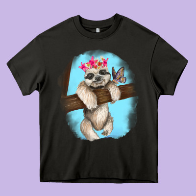 Heavy Core Tee baby sloth
