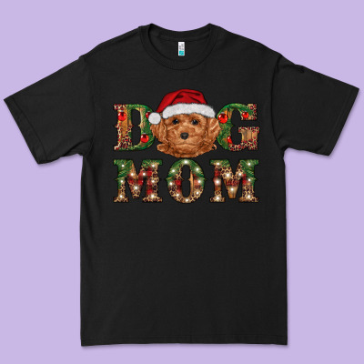 Premium Tee Christmas Toy Poodle Dog Mom