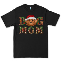 Black Christmas Toy Poodle Dog Mom Premium Tee - RanaPortraitStore