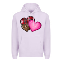 Lilac valentine's day hearts Premium Hoodie - RanaPortraitStore