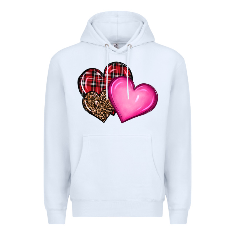 Valentine's Day Hearts Premium Hoodie by RanaPortraitStore | Teevron