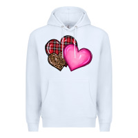 White valentine's day hearts Premium Hoodie - RanaPortraitStore