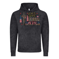 Vintage Black god bless america Vintage Hoodie - CowhideDigitalArt