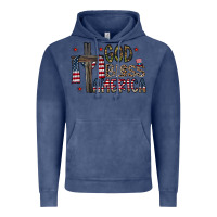 Vintage Denim god bless america Vintage Hoodie - CowhideDigitalArt