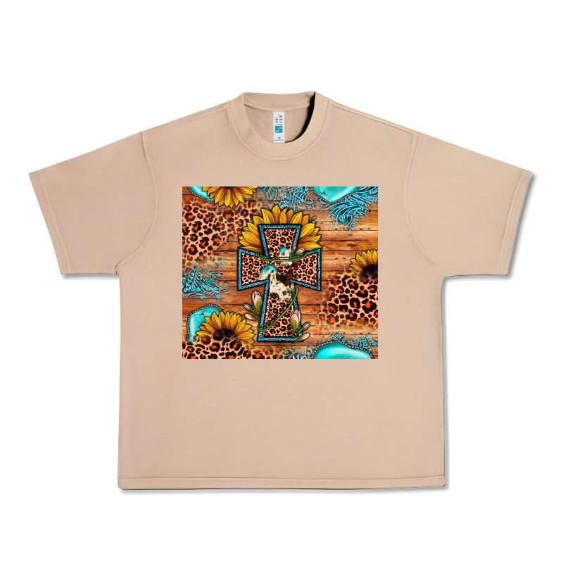Leopard Cross Sunflower Urban Heavy Tee by JahusDesignShop | Teevron