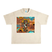 Sandshell leopard cross sunflower Urban Heavy Tee - JahusDesignShop