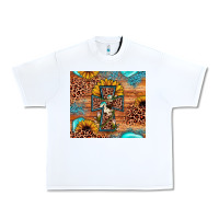 White leopard cross sunflower Urban Heavy Tee - JahusDesignShop