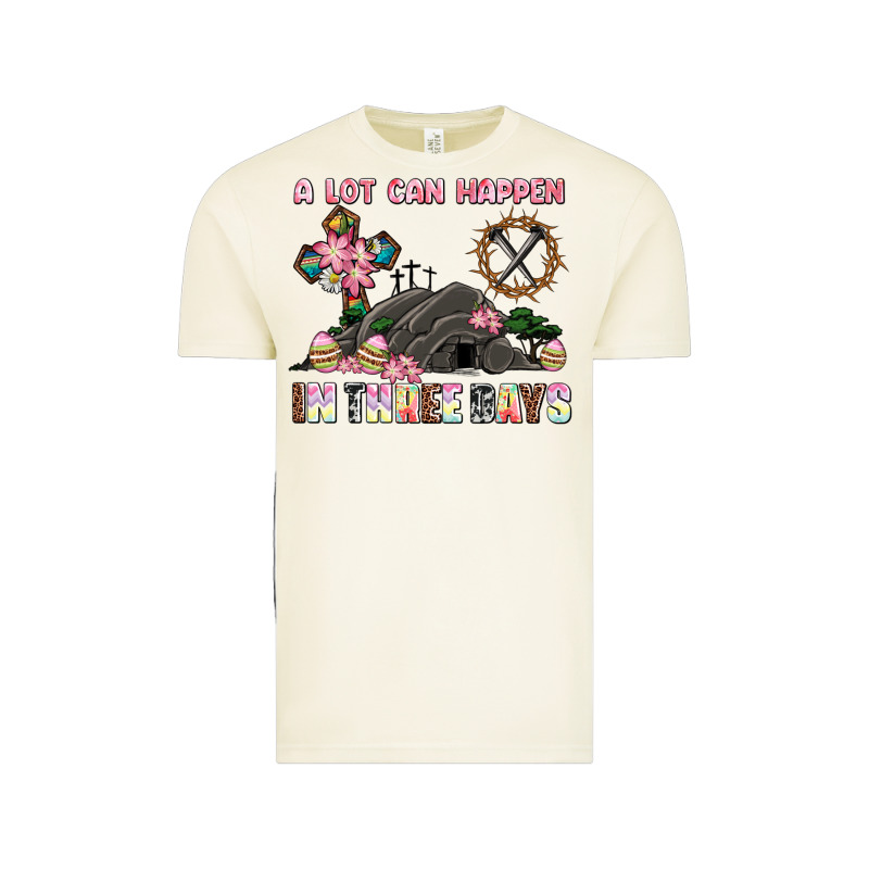 Easter A Lot Can Happen In Three Days Vintage Tee by AdoDesignShop | Teevron