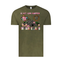 Vintage Olive easter a lot can happen in three days Vintage Tee - AdoDesignShop
