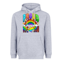 Heather Grey Western Proud Mom Heavyweight Hoodie - BundleAndBundleShop